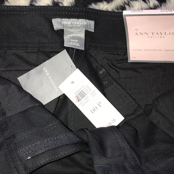 Ann Taylor Petites Black Margo stretch 00P - Picture 4 of 6